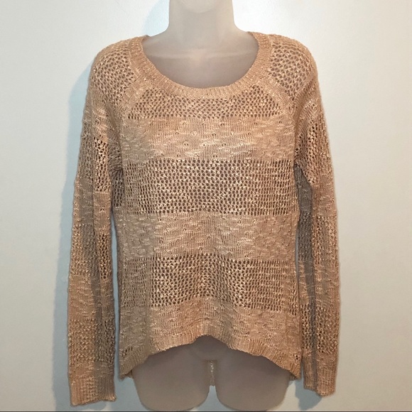 Pink Rose Sweaters - NWT Blush Pink Rose open knit sweater